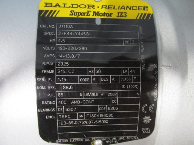 Thumbnail: Gast R6P355A Regenerative Blower Vacuum Pump 280 CFM 3 PH 230/460v 6 HP