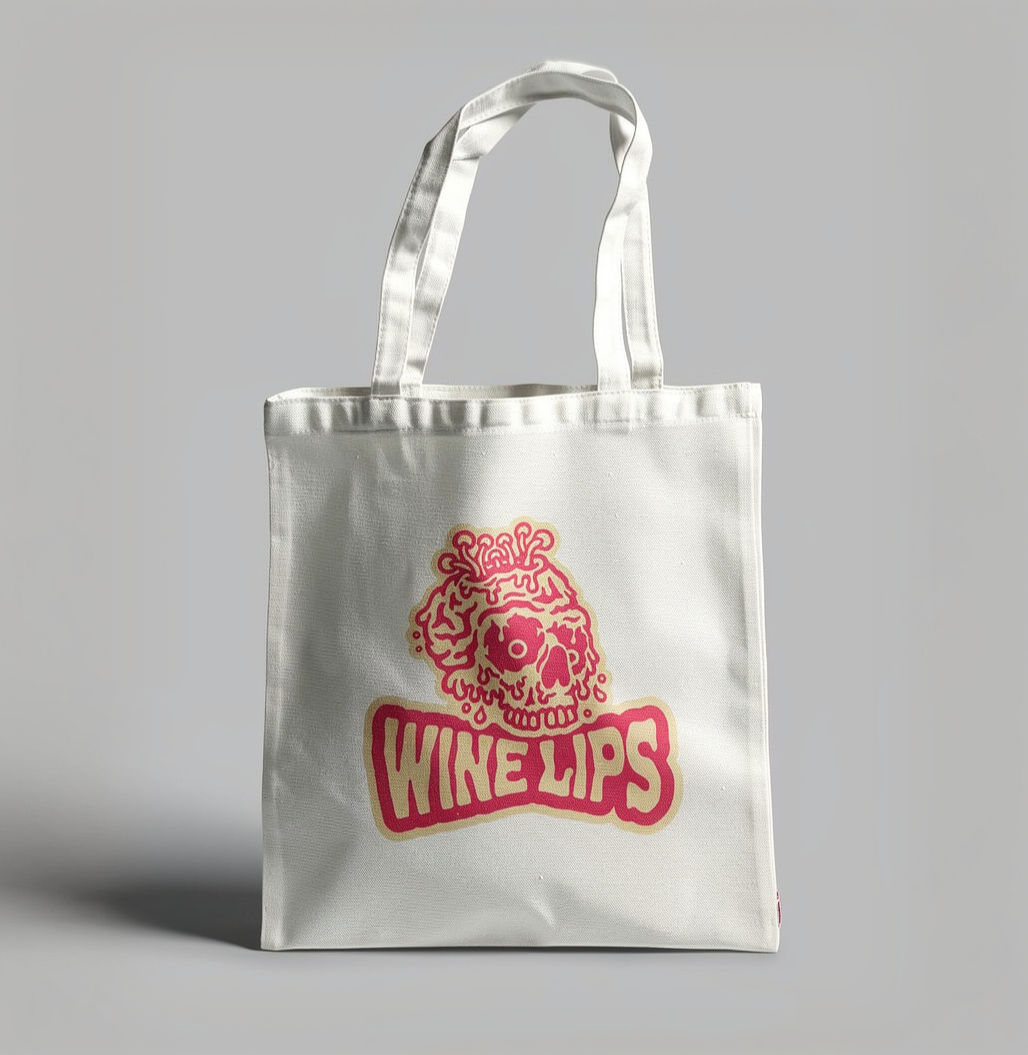 Wine Lips Logo Tote
