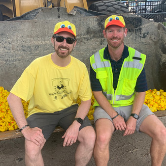 Rotary Club of Ponte Vedra-2021 Rubber Ducky Regatta-Bob Wiltfong and Tyler Limbaugh on Fr