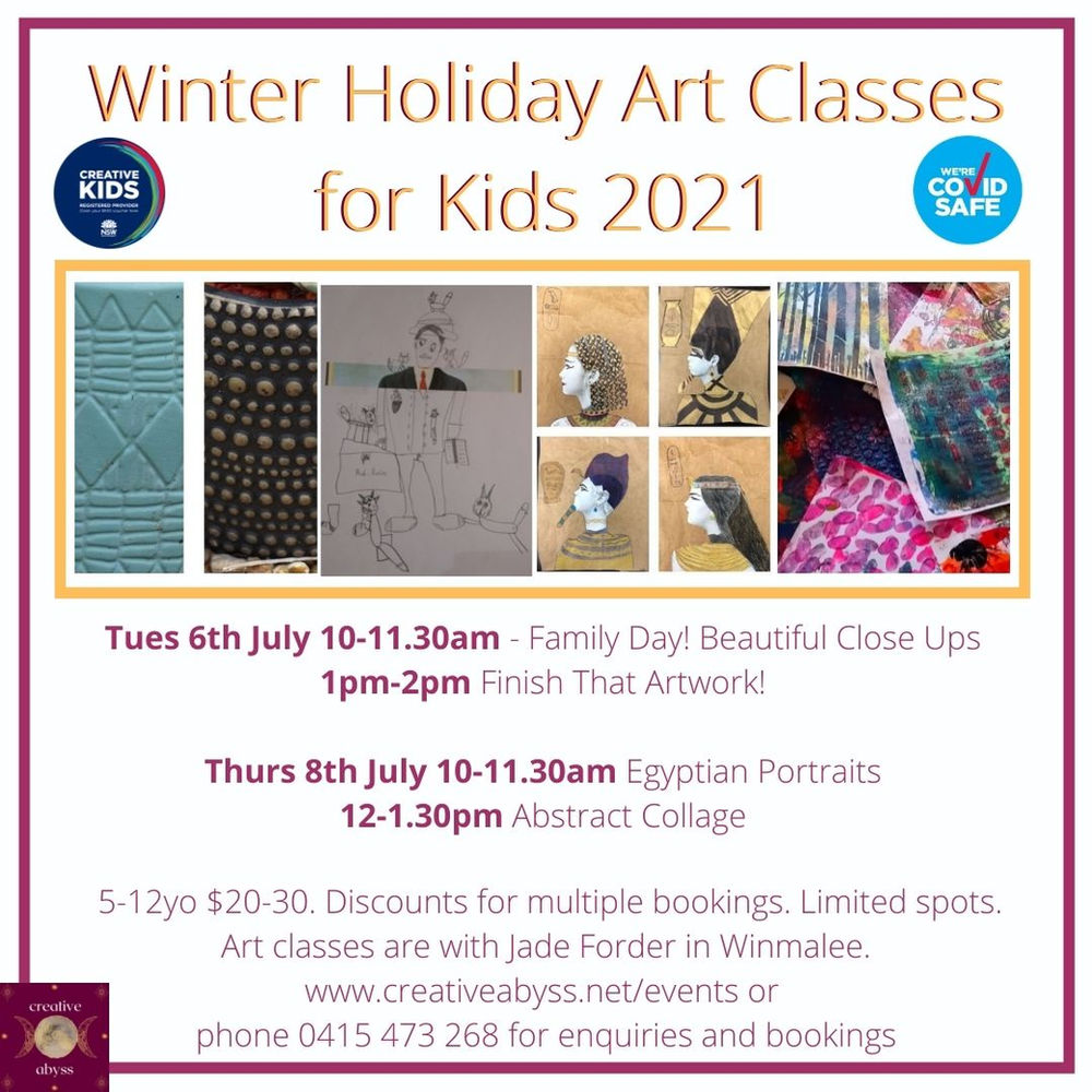 July Holiday Art Classes