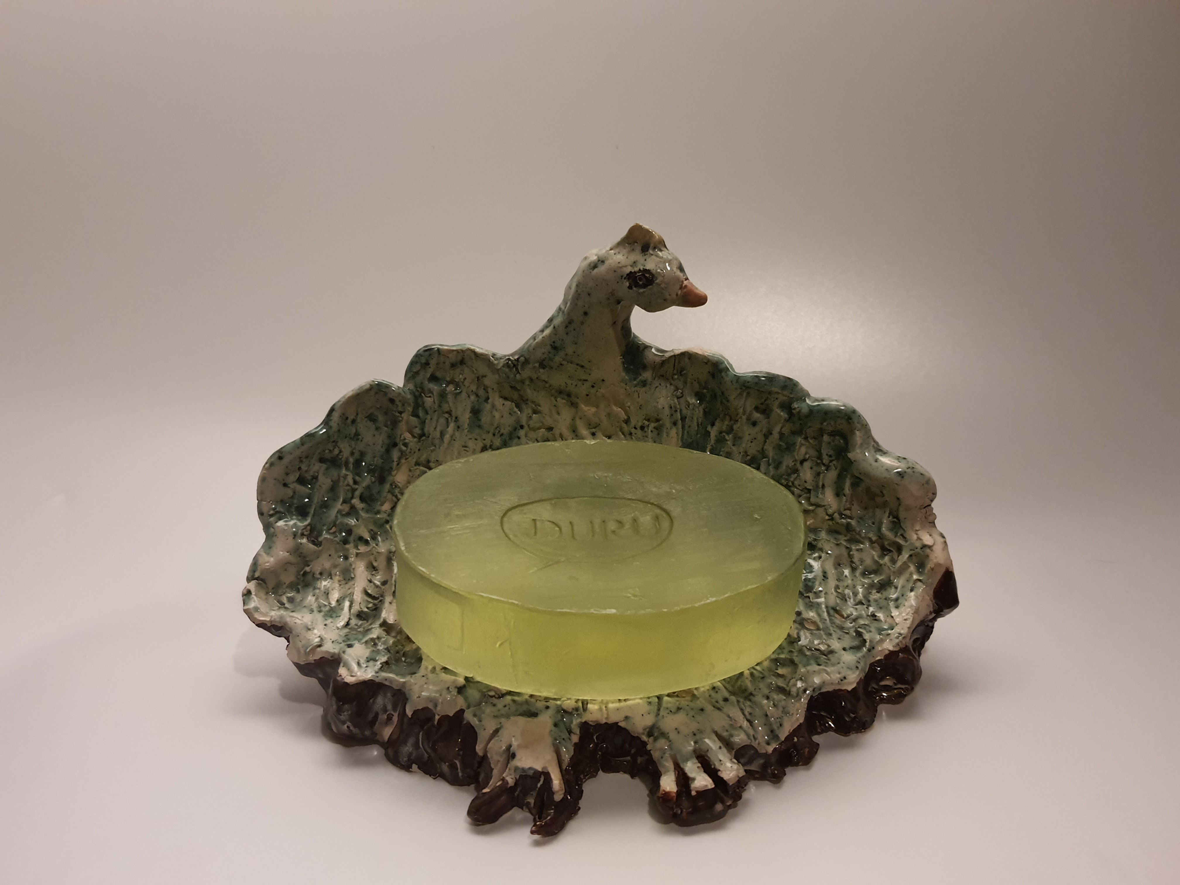 Hand Crafted Ceramic Bird Soap Dish