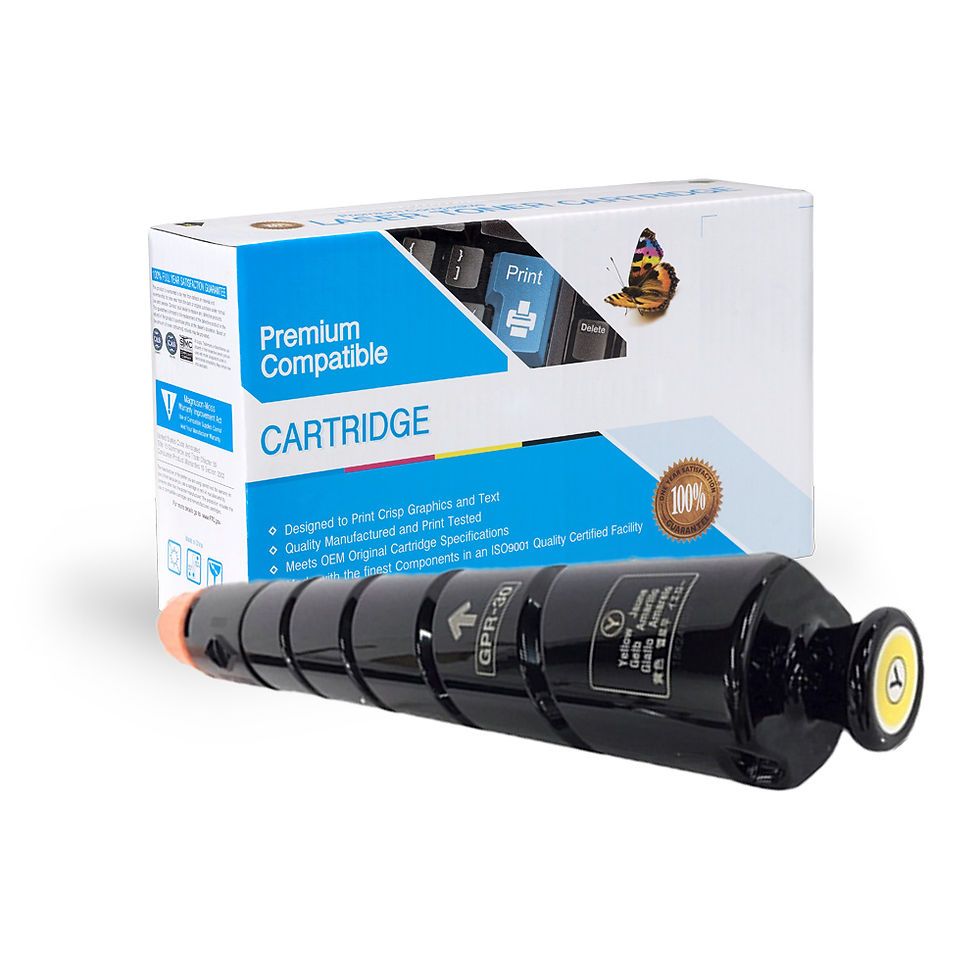 Compatible Replacement for Canon GPR-30 Yellow Toner Cartridge.