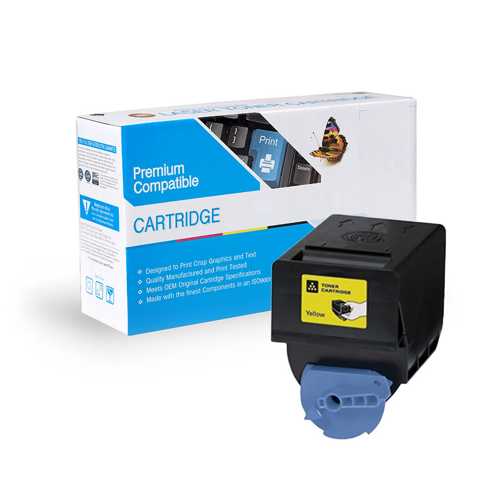 Compatible Replacement for Canon GPR-23 Yellow Toner Cartridges.