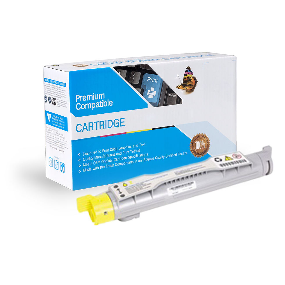 Compatible Replacement for Dell 5100CN Yellow Toner Cartridge.