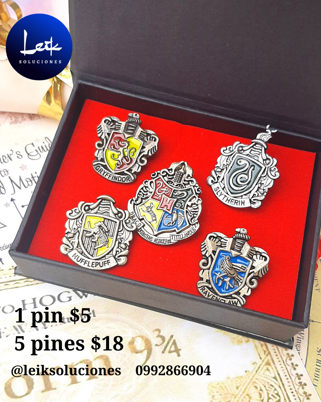 Pin de las casas de Hogwarts