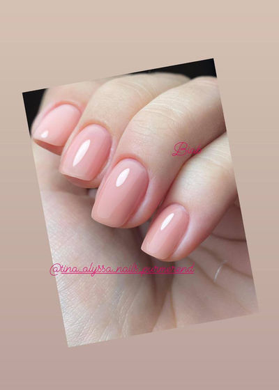 Een nieuwe set BIAB gezet door Nails by Na