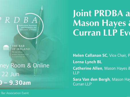 Joint PRDBA and Mason Hayes & Curran LLP Event