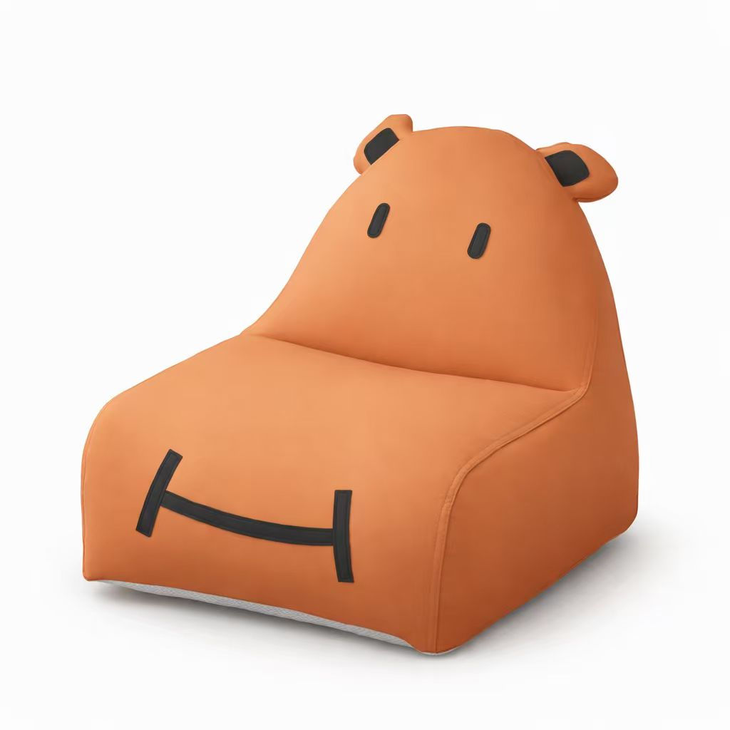 Sillón Puff Infantil Diseño Osito para Cuarto y Sala Infantil