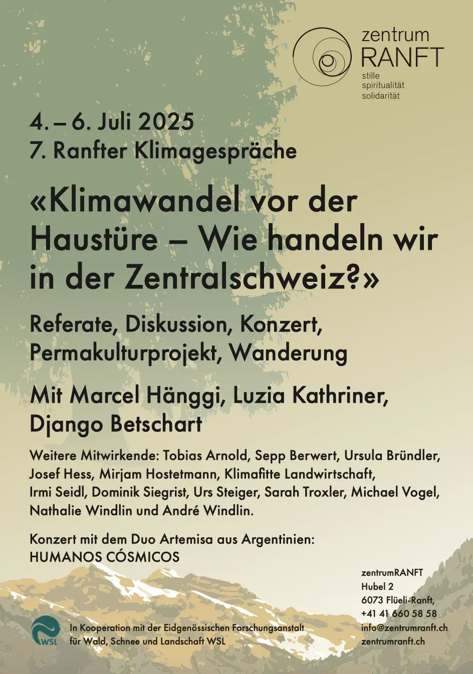 Klimawandel vor der Haustüre – Wie handeln wir in der Zentralschweiz?