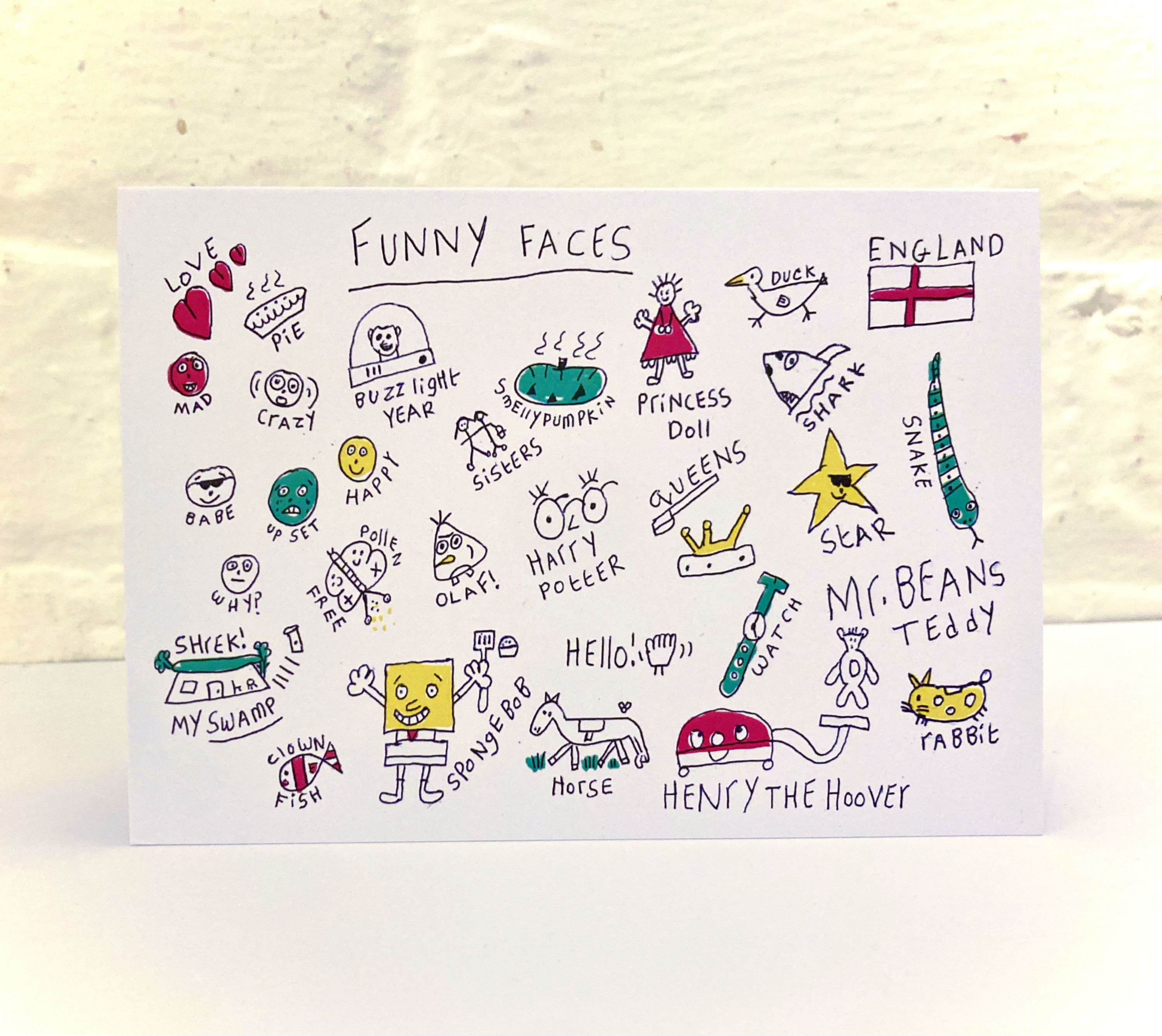 Funny Faces Card