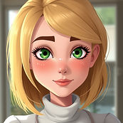 woman with blonde shoulder length hair, green eyes.jpg