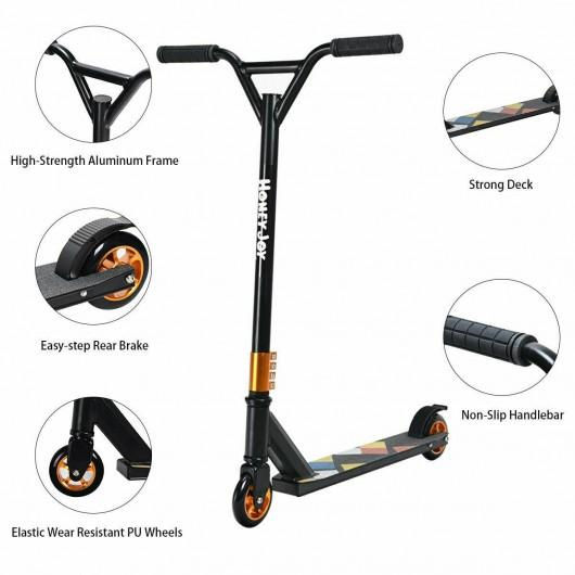 Thumbnail: Lightweight Aluminum Freestyle Stunt Kick Scooter 2 Wheels Adults Teenagers RB