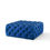 Thumbnail: Amour Tufted Button Large Square Performance Velvet Ottoman