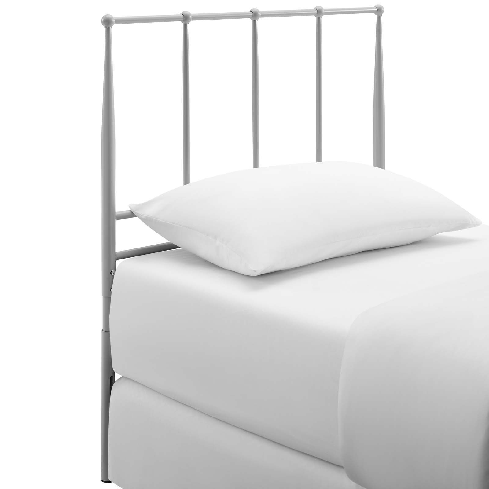 Kiana Twin Metal Stainless Steel Headboard MOD 6103 GRY by Furniture