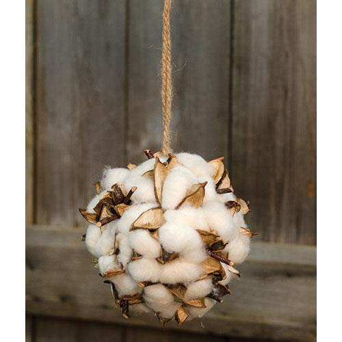 Country Cotton & Petal Ball (Pack of 2)