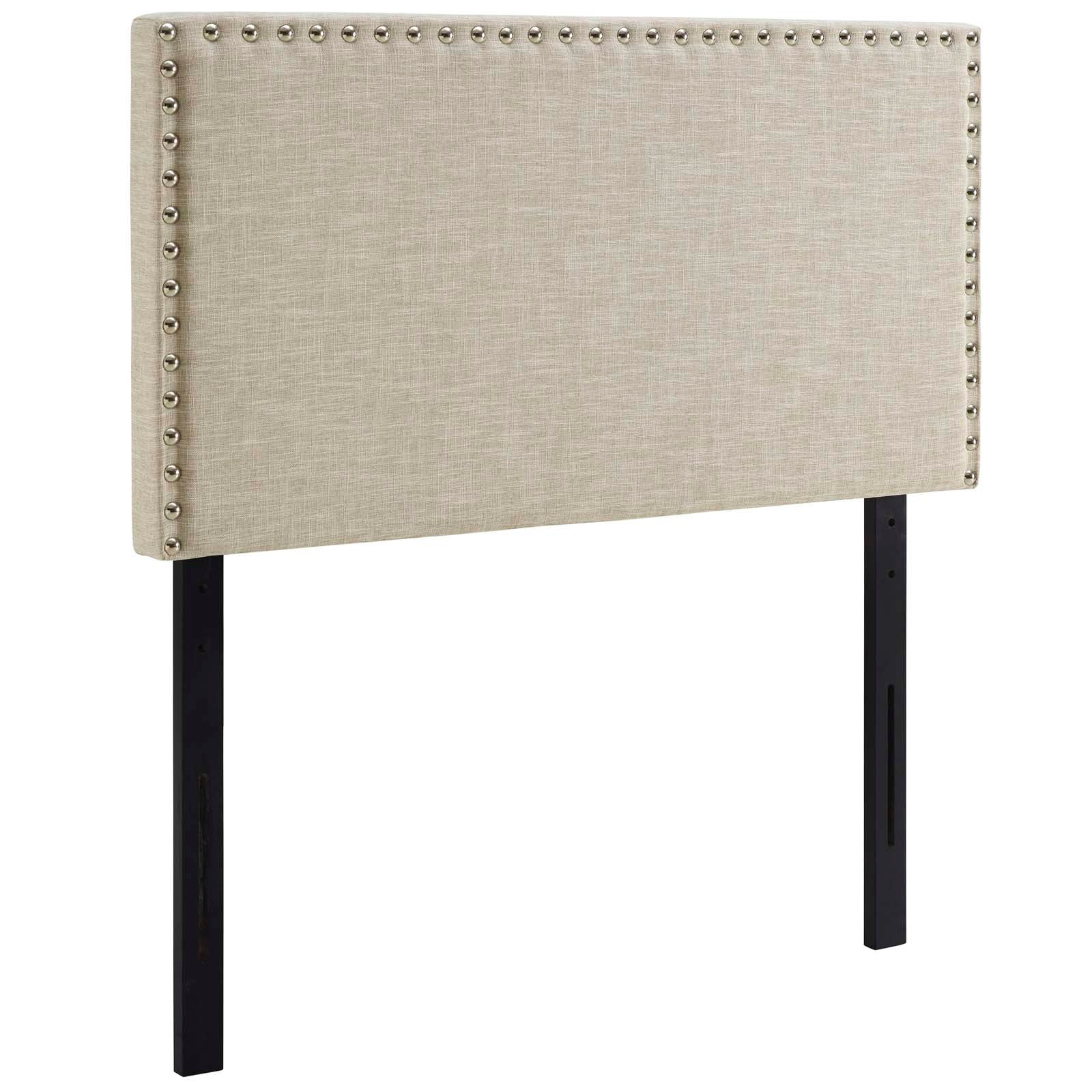 Phoebe Twin Upholstered Fabric Headboard - Beige MOD-5382-BEI