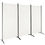 Thumbnail: 3-Panel Room Divider Folding Privacy Partition Screen for Office Room-White