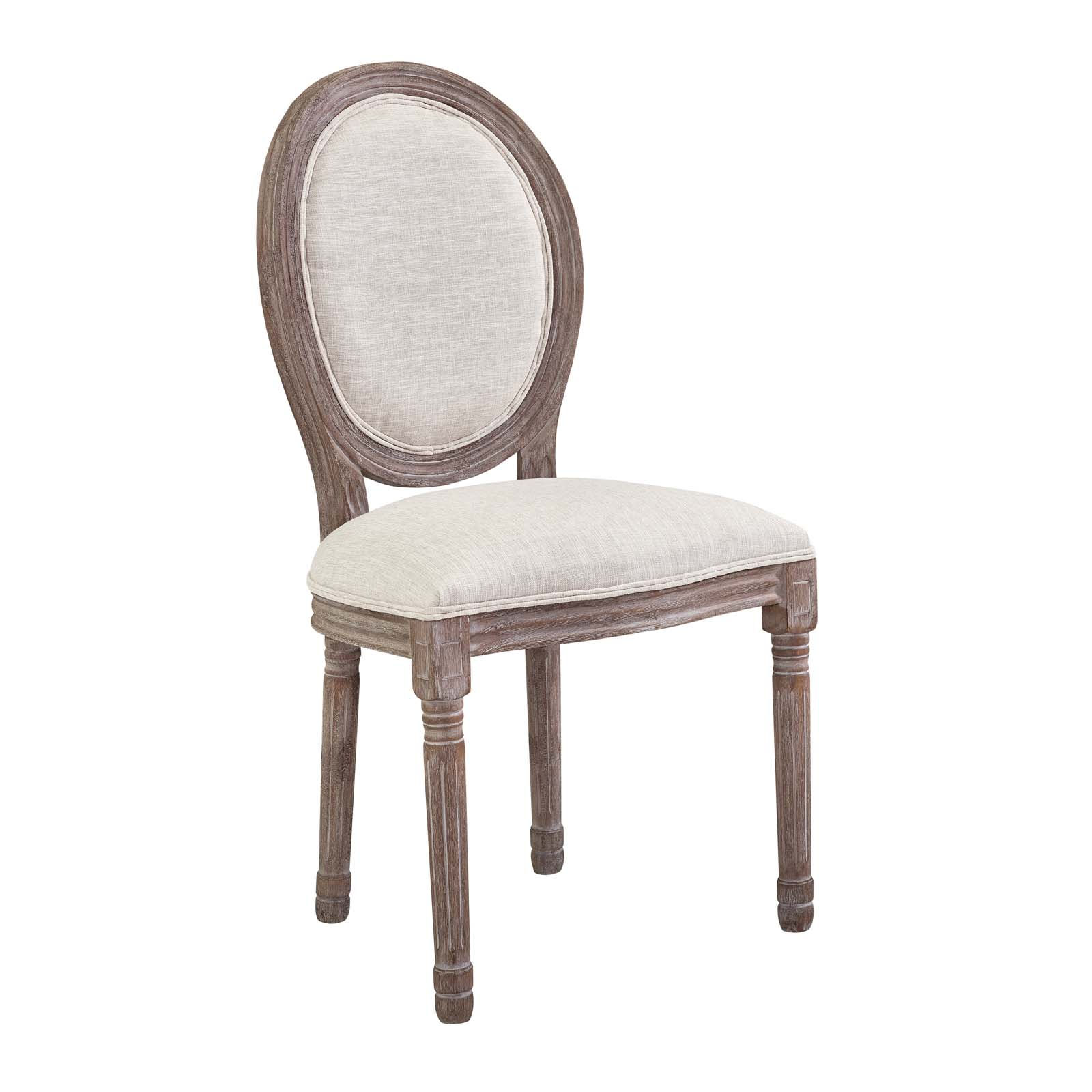 Emanate Vintage French Upholstered Fabric Dining Side Chair