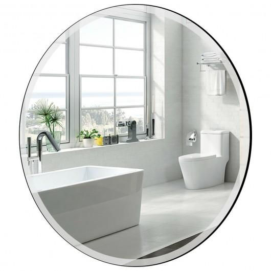 Thumbnail: 28" Round Mirror Wall Mounted Bathroom Mirror