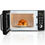 Thumbnail: 700W Glass Turntable Retro Countertop Microwave Oven-Black