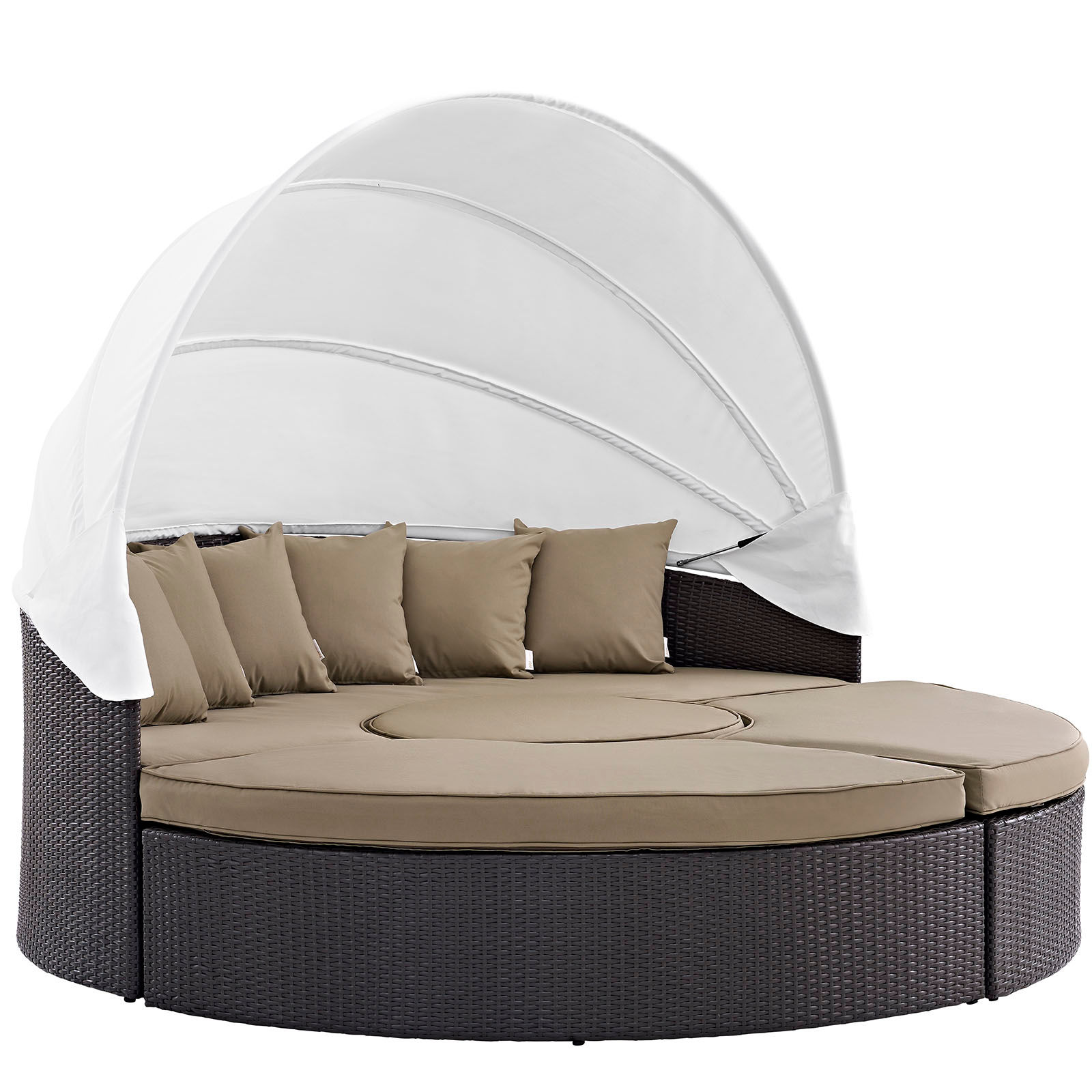 Quest Canopy Outdoor Patio Daybed EEI-983-EXP-MOC-SET