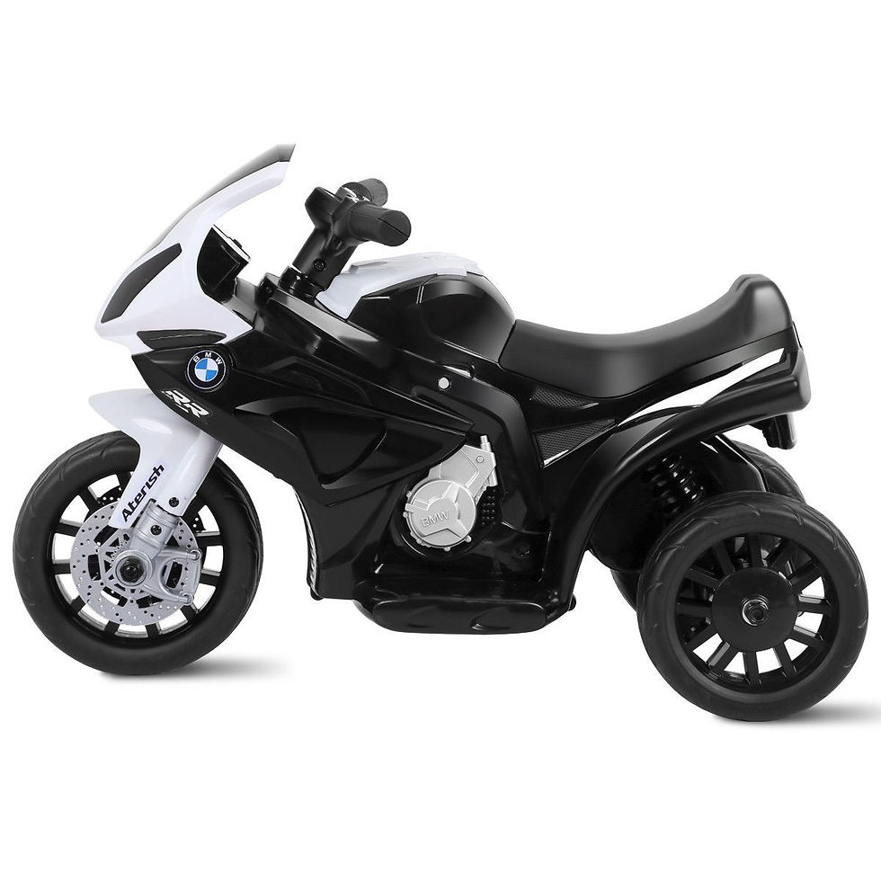 Thumbnail: 6V Kids 3 Wheels Riding BMW Licensed Electric Motorcycle-Black