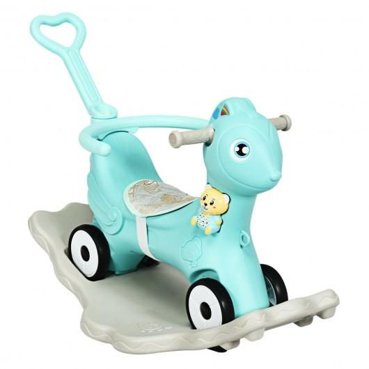 Thumbnail: 4 in 1 Baby Rocking Horse with Music-Green
