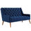 Thumbnail: Peruse Velvet Loveseat - Navy EEI-2462