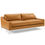 Thumbnail: Harness 83.5" Stainless Steel Base Leather Sofa EEI-3444-TAN By