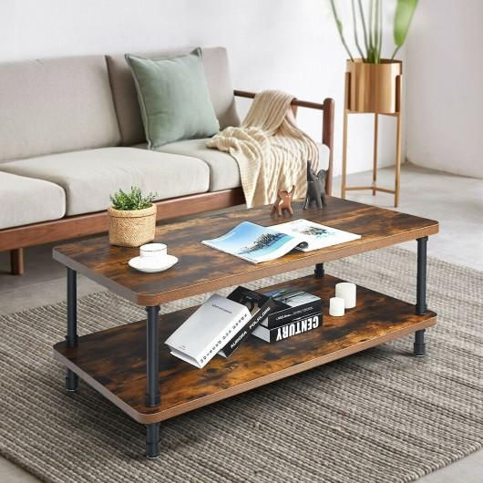 Industrial Rustic Accent Coffee Table