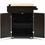 Thumbnail: Utility Rolling Storage Cabinet Kitchen Island Cart with Spice Rack-Brown