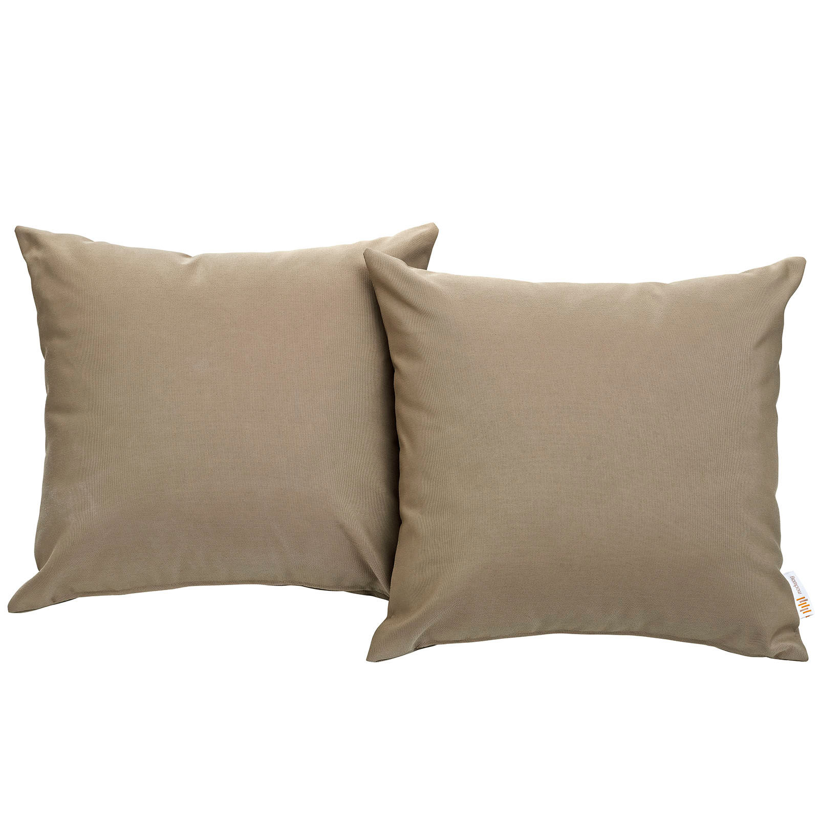 Convene 2 Piece Outdoor Patio Pillow Set - Mocha EEI-2001-MOC