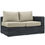 Thumbnail: Summon Outdoor Patio Sunbrella® Right Arm Loveseat