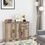 Thumbnail: Buffet Storage Cabinet  Kitchen Sideboard with 2 Drawers-Natural