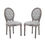 Thumbnail: Arise Vintage French Upholstered Fabric Dining Side Chair Set of 2