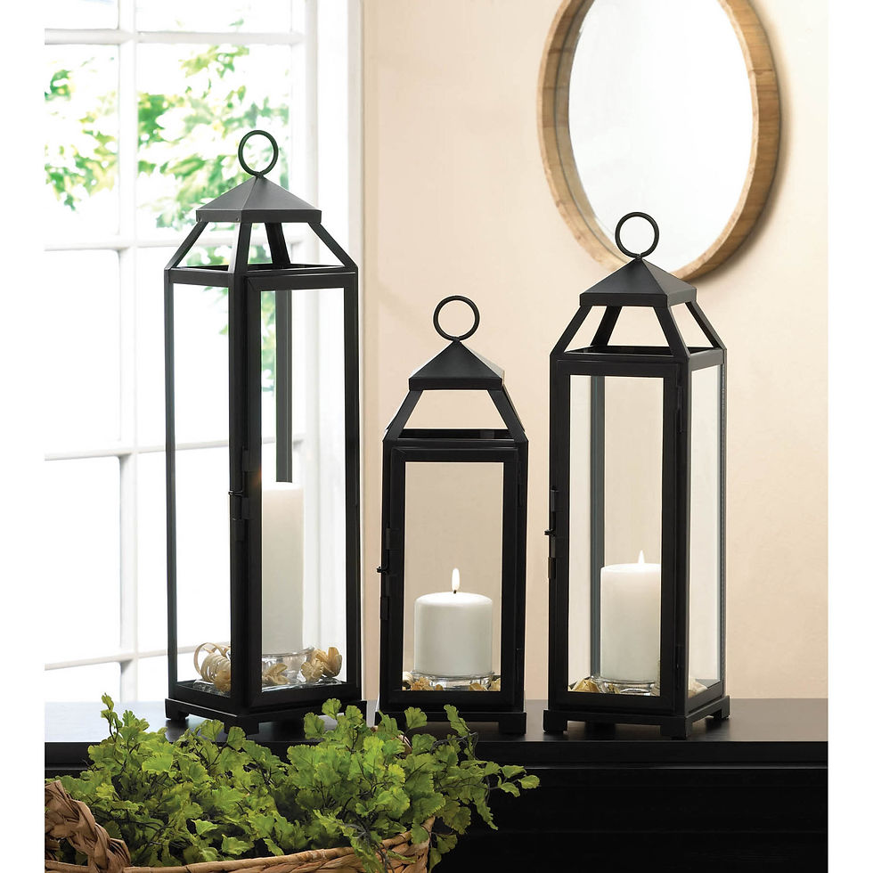 Thumbnail: EXTRA LARGE LEAN & SLEEK CANDLE LANTERN