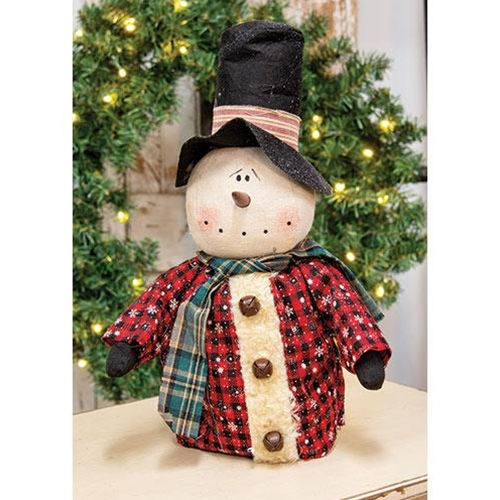 Red Plaid Jingle Snowman