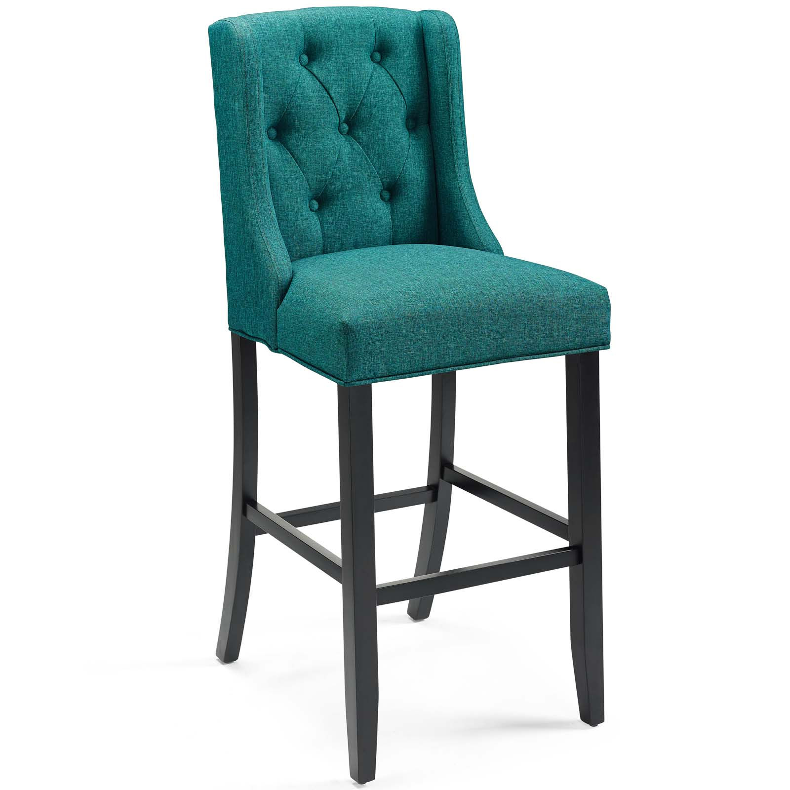 Baronet Tufted Button Upholstered Fabric Bar Stool EEI-3741-TEA By