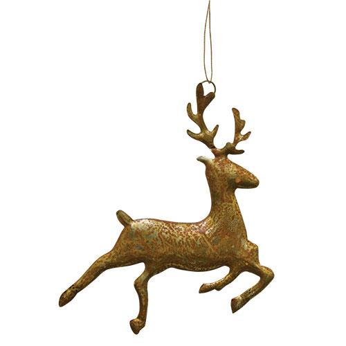 Rusty Reindeer Ornament 5" (Pack of 4)