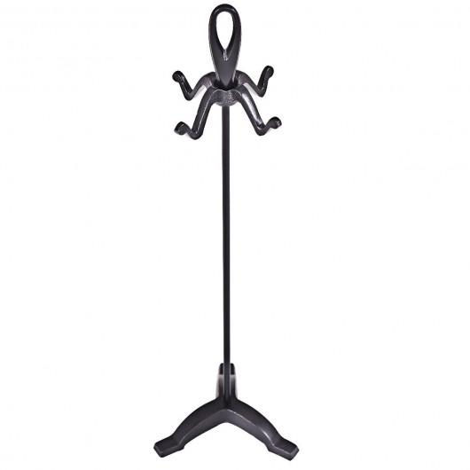 Thumbnail: 5 pcs Stylish Black Iron Fireplace Tools Set