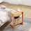 Thumbnail: Bamboo Sofa Table End Table Bedside Table with Storage Bag