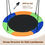 Thumbnail: 40" Flying Saucer Tree Swing Outdoor Play Set w/ Adjustable Ropes Gift for Kids