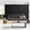 Thumbnail: 3-Panel Room Divider Folding Privacy Partition Screen for Office Room-Black
