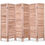 Thumbnail: 6 Panels Classic Venetian Wooden Slat Room Screen-Brown