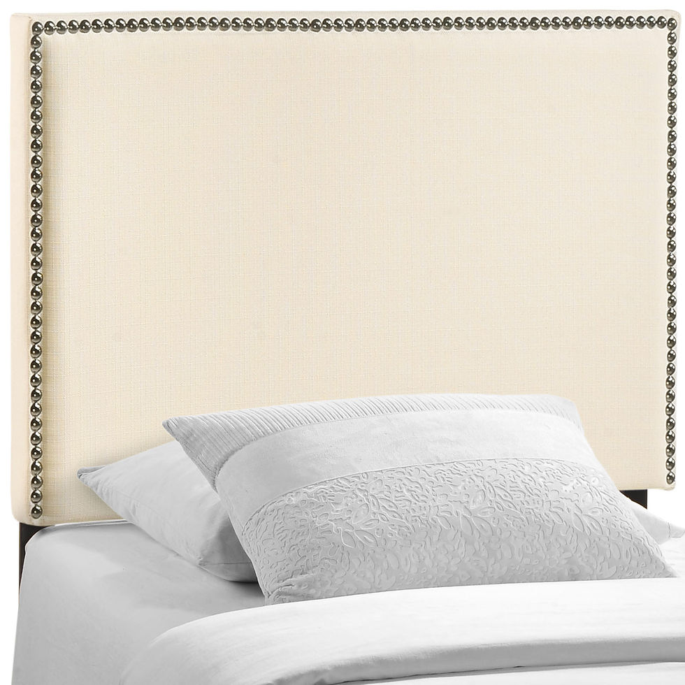 Region Twin Nailhead Upholstered Headboard - Ivory MOD-5218-IVO