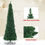 Thumbnail: PVC Artificial Slim Pencil Christmas Tree-9'