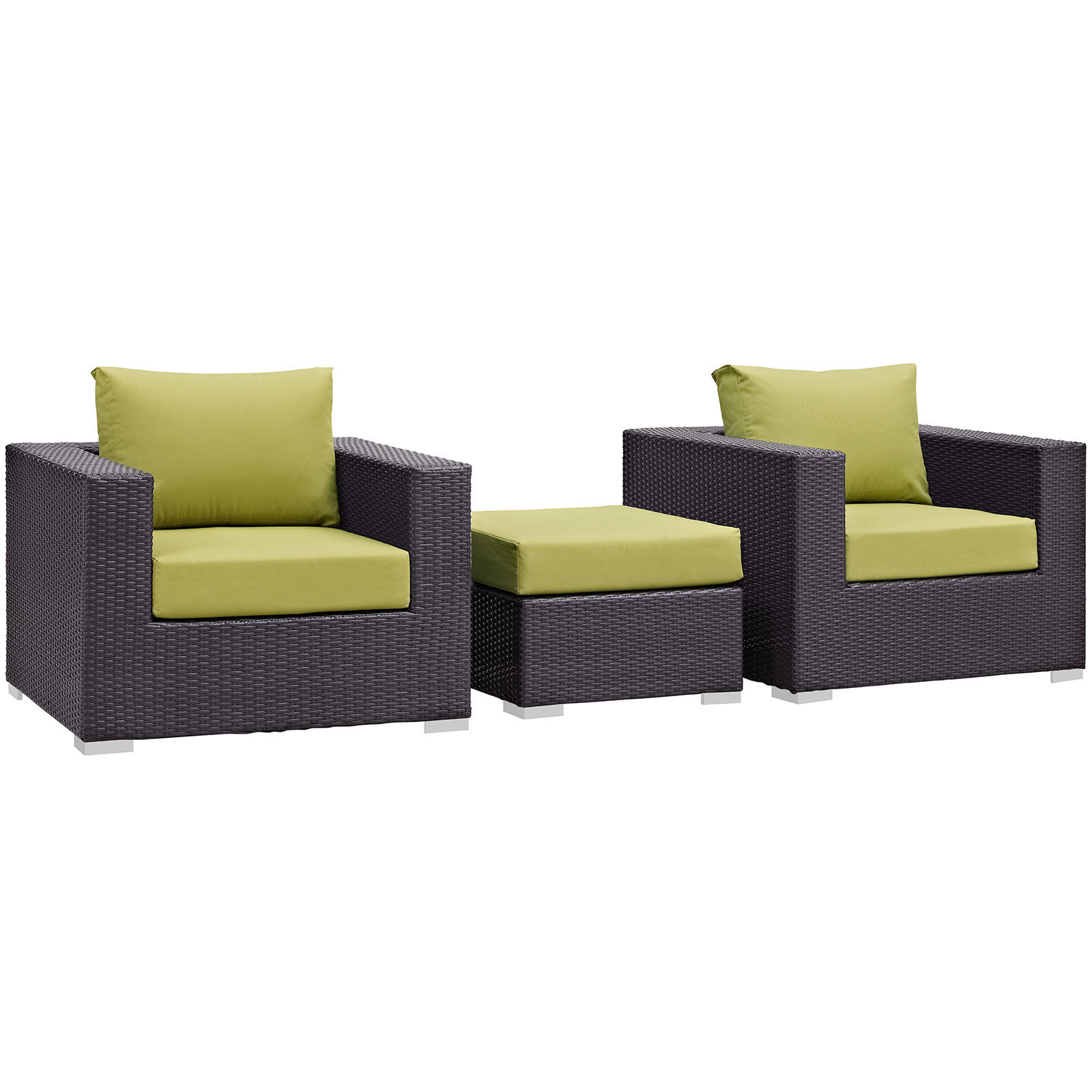 Convene 3 Piece Outdoor Patio Sofa Set EEI-2174-EXP-PER-SET