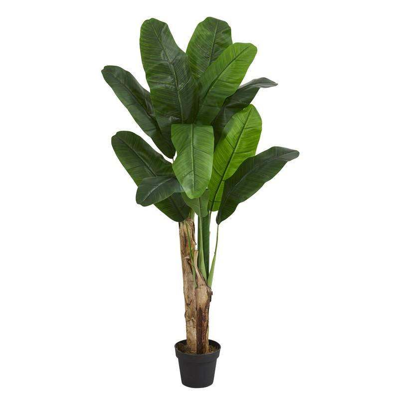 5' Double Stalk Banana Artificial Tree
