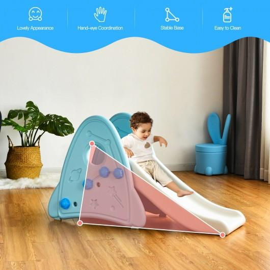 Thumbnail: Freestanding Baby Slide Indoor First Play Climber Slide Set for Boys Girls -Blue