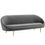 Thumbnail: Sublime Vertical Curve Back Performance Velvet Sofa EEI 3349 GRY by  Furniture